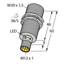 Turck senzor Induktivní zarovnaná PNP, přepínací kontakt BI15-M30-VP6X-H1141