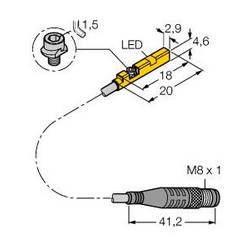 Turck senzor magnetického pole Magnetický PNP BIM-UNR-AP6X-0,3-PSG3M