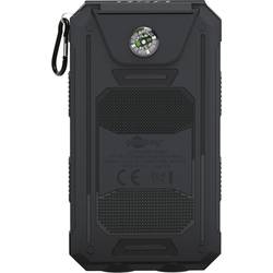 Goobay Goobay 49216 Solar Powerbank 8000 mAh, 2x USB-A Anschlüsse, LED-Anzeige, Schwarz, 49216 solární nabíječka, max. nabíjení 200 mA, 8000 mAh