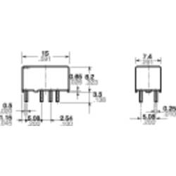 Panasonic TXS224, TXS224 relé do DPS, monostabilní, 1 cívka, 110 V/DC, 1 A, 1 ks