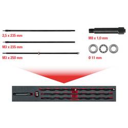 KS Tools 152.1640 Univerzální sada vyvrtacích hrotů pro svíčky M8 x 1,0