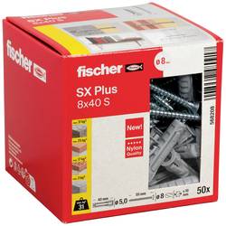 Fischer 568208 SX Plus rozpěrná hmoždinka 40 mm 8 mm 50 ks