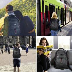 KROSER batoh na notebooky TSA Friendly Travel Laptop Backpack 17.3 XL, max. 43,9 cm (17,3) , černá