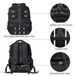 KROSER batoh na notebooky TSA Friendly Travel Laptop Backpack 17.3 XL, max. 43,9 cm (17,3) , černá