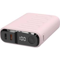 RealPower REALPOWER PB-10000 C powerbanka 10000 mAh, Dodávka energie, USB-C® (s napájením), růžová, Indikátor stavu