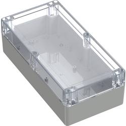 TRU COMPONENTS 6U07241208437 TC-13865180 Průmyslová skříň 240.2 x 120.1 x 75.1 ABS-PC světle šedá, transparentní 1 ks
