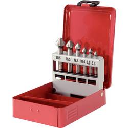 KS Tools 3360416 336.0416 Kuželový a odhrotovací záhlubník 6.3 mm, 8.3 mm, 10.4 mm, 12.4 mm, 16.5 mm, 20.5 mm HSS-Co 5 válcová stopka 1 ks