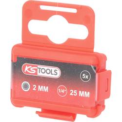 KS Tools 911.8396 911.8396 bit inbus Pohon (šroubovák): 1/4 (6,3 mm) Typ zakončení: inbus 2 mm 25 mm