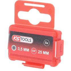 KS Tools 911.8397 911.8397 bit inbus Pohon (šroubovák): 1/4 (6,3 mm) Typ zakončení: inbus 3.5 mm 25 mm