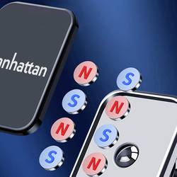 Manhattan 462525 Palubní deska, přísavka držák mobilního telefonu do auta otočné o 360°, s magnetickým upevněním