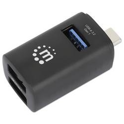Manhattan 180993 USB Hub 3 porty USB-A USB 3.0 5 GBit/s černá 180993