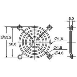 Panasonic ASFN68001 větrací mřížka 1 ks (š x v) 60 mm x 60 mm ocel