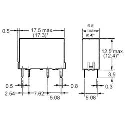 Omron G6D-1A-ASI 24DC, G6D-1A-ASI 24DC relé do DPS, monostabilní, 1 cívka, 30 V/DC, 250 V/AC, 5 A, 1 ks