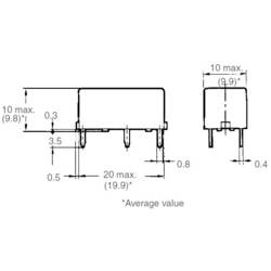 Omron G6B-1114P-US 24 VDC, G6B-1114P-US 24 VDC relé do DPS, monostabilní, 1 cívka, 125 V/DC, 380 V/AC, 5 A, 1 ks