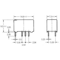 Omron G6S-2 5 VDC, G6S-2 5 VDC relé do DPS, monostabilní, 1 cívka, 220 V/DC, 250 V/AC, 2 A, 1 ks