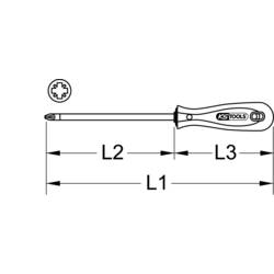 KS Tools 1531042 153.1042 křížový šroubovák PZ 3
