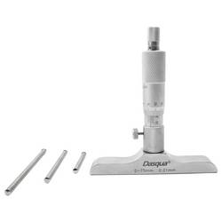 Dasqua 4611-8115 Hloubkový mikrometr s kontrolním měřítkem 0 - 75 mm DIN 863