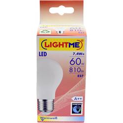 LightMe LM85247 LED Energetická třída (EEK2021) E (A - G) E27 klasická žárovka 7 W = 60 W teplá bílá (Ø x v) 60 mm x 108 mm vlákno, nestmívatelné 1 ks