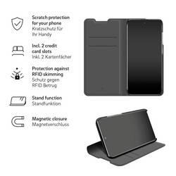 Black Rock The Classic Booklet Samsung Galaxy A14 5G černá stojící 2216MPU02