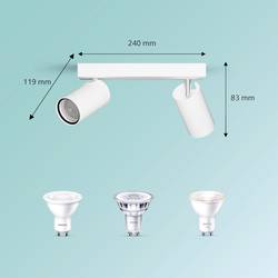 Philips Idris 8720169299092 stropní lampa GU10 bílá