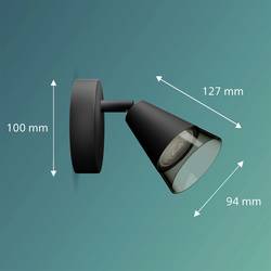 Philips Cleft 8720169299979 stropní lampa GU10 černá