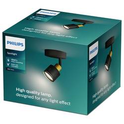 Philips Niall 8720169300071 stropní lampa GU10 černá, zlatá