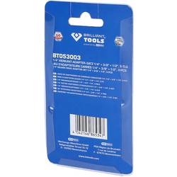 Brilliant Tools BT053003 BT053003 adaptér zástrčného klíče Pohon (šroubovák) 1/4 (6,3 mm), 3/8, 1/2 72 mm 1 ks