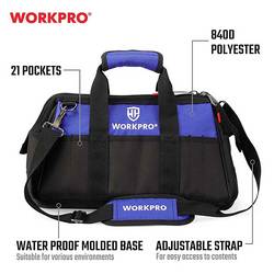 WorkPro WP281026 Brašna na nářadí – prázdná, (d x š x v) 510 x 260 x 290 mm
