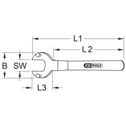 KS Tools 963.8246 9638246 Klíč k ventilu cisterny