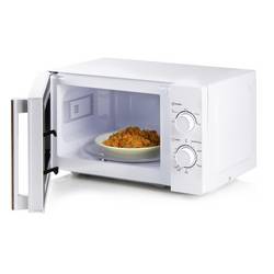 DOMO DO2720 mikrovlnná trouba bílá, dřevo 700 W funkce časovače