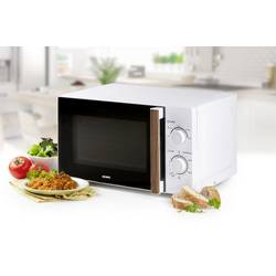 DOMO DO2720 mikrovlnná trouba bílá, dřevo 700 W funkce časovače