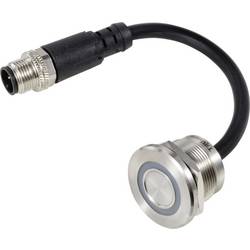 TRU COMPONENTS TC-TS22A10YSSR12M12 MALE CONNECTOR, TC-12835296 senzorová tlačítka, 22 mm, 24 V, 0.5 A, 1 ks