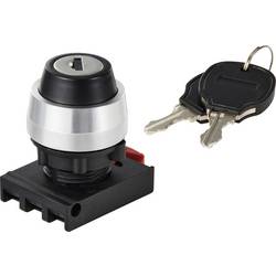 TRU COMPONENTS TC-12835264 ONPOW26BK-Y/21 uzamykatelný spínač - čelní prvek otočný přepínač černá 2 x 90 ° 1 ks