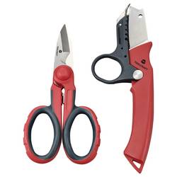 TOOLCRAFT TO-9626415 Sada nůžek a nožů na kabely 139 mm, 170 mm