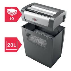 Rexel Momentum X410 skartovačka 10 listů mikrořez 4 x 28 mm P-4 23 l Křížový řez sponky do sešívačky, kancelářské sponky