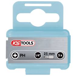 KS Tools 910.2207 910.2207 křížový bit Pohon (šroubovák): 1/4 (6,3 mm) Typ zakončení: křížový PH PH 3 25.0 mm