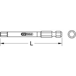 KS Tools 918.3450 9183450 bit inbus Pohon (šroubovák): 1/4 (6,3 mm) Typ zakončení: šestiúhelník 3 mm 75 mm