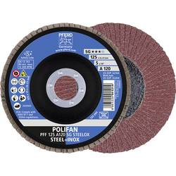 PFERD TOOLS 67612125 A Sg Steelox vějířovitý brusný kotouč Průměr 125 mm Ø otvoru 22.23 mm Zrnitost 120 10 ks