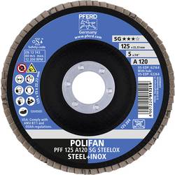 PFERD TOOLS 67612125 A Sg Steelox vějířovitý brusný kotouč Průměr 125 mm Ø otvoru 22.23 mm Zrnitost 120 10 ks