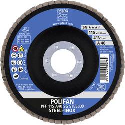 PFERD TOOLS 67604115 A Sg Steelox vějířovitý brusný kotouč Průměr 115 mm Ø otvoru 22.23 mm Zrnitost 40 10 ks