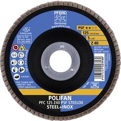 PFERD TOOLS 67764125 Z Psf Steelox vějířový brusný kotouč Průměr 125 mm Ø otvoru 22.23 mm Zrnitost 40 10 ks
