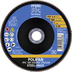 PFERD TOOLS 67764185 Z Psf Steelox vějířovitý brusný kotouč Průměr 180 mm Ø otvoru 22.23 mm Zrnitost 40 10 ks