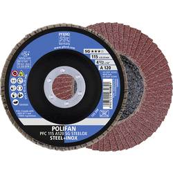 PFERD TOOLS 67749115 A Psf Steelox vějířovitý brusný kotouč Průměr 115 mm Ø otvoru 22.23 mm Zrnitost 120 10 ks