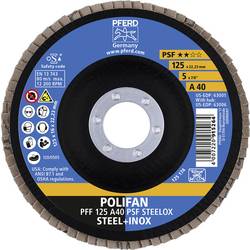 PFERD TOOLS 67644125 A Psf Steelox vějířovitý brusný kotouč Průměr 125 mm Ø otvoru 22.23 mm Zrnitost 40 10 ks