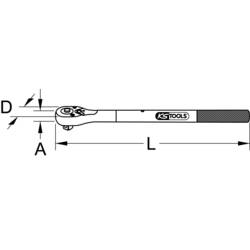 KS Tools 9113490 911.3490 ráčna 3/4