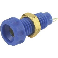 Cliff CL1456A zdířka pro banánek zásuvka, vestavná vertikální Ø pin: 4 mm modrá 1 ks