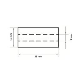 LUKAS-ERZETT SRZY 1038 Ceramic 80 A2403010380800001 brusná dutinka Zrnitost 80 (Ø x d) 10 mm x 38 mm 50 ks