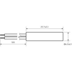 PIC MS-215-3 MS-215-3, jazýčkový kontakt, 1 spínací kontakt, 200 V/DC, 140 V/AC, 1 A, 10 W