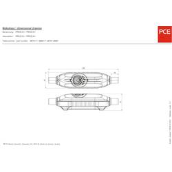 PCE 967011355 mezizásuvka s proudovým chráničem plast PRCD-S+ 230 V šedá, černá, červená IP55