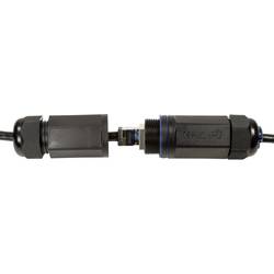 LogiLink CQ7093S RJ45 síťové kabely, propojovací kabely CAT 6A S/FTP 10.00 m černá stíněný, odolné proti UV záření, odolné proti oleji 1 ks